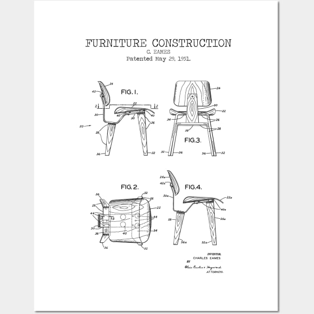 EAMES CHAIR Wall Art by Dennson Creative